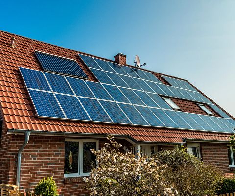 Grafika Fotowoltaika dla gospodarstw domowych